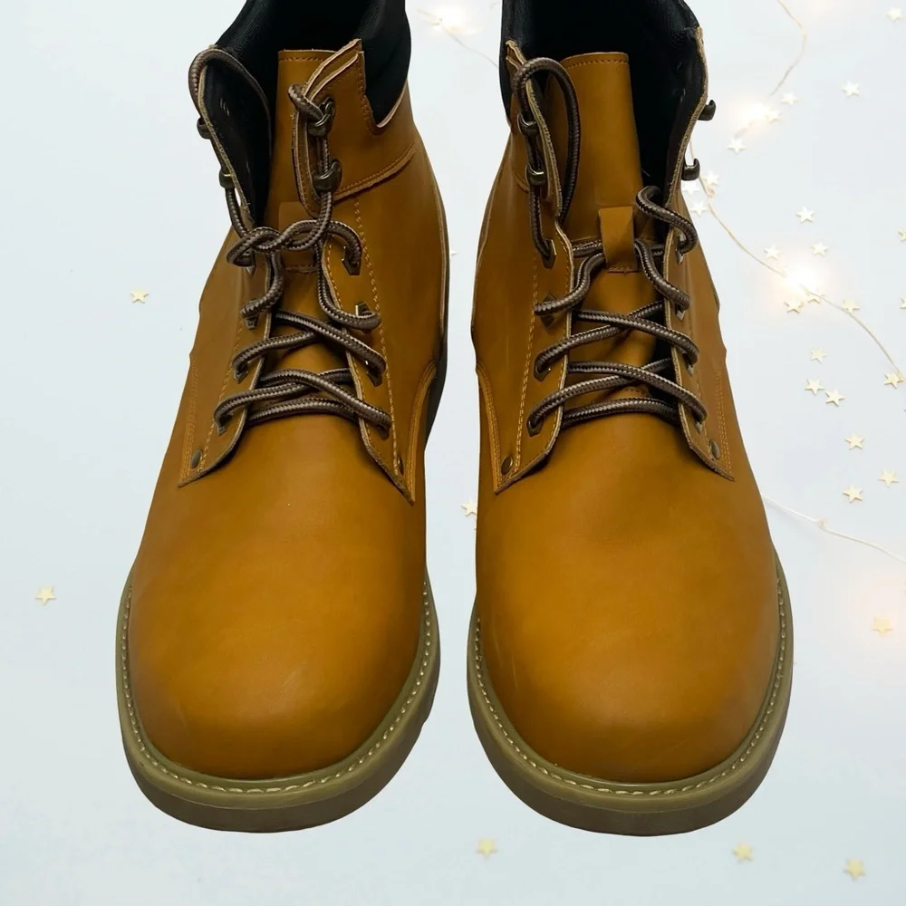 Calto Heights Increase Men's Leather Boots in size 12 NWOT - Picture 3 of 7